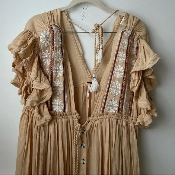 Free People Will Wait For You Boho Floral Maxi Dress - Picture 7 of 8
